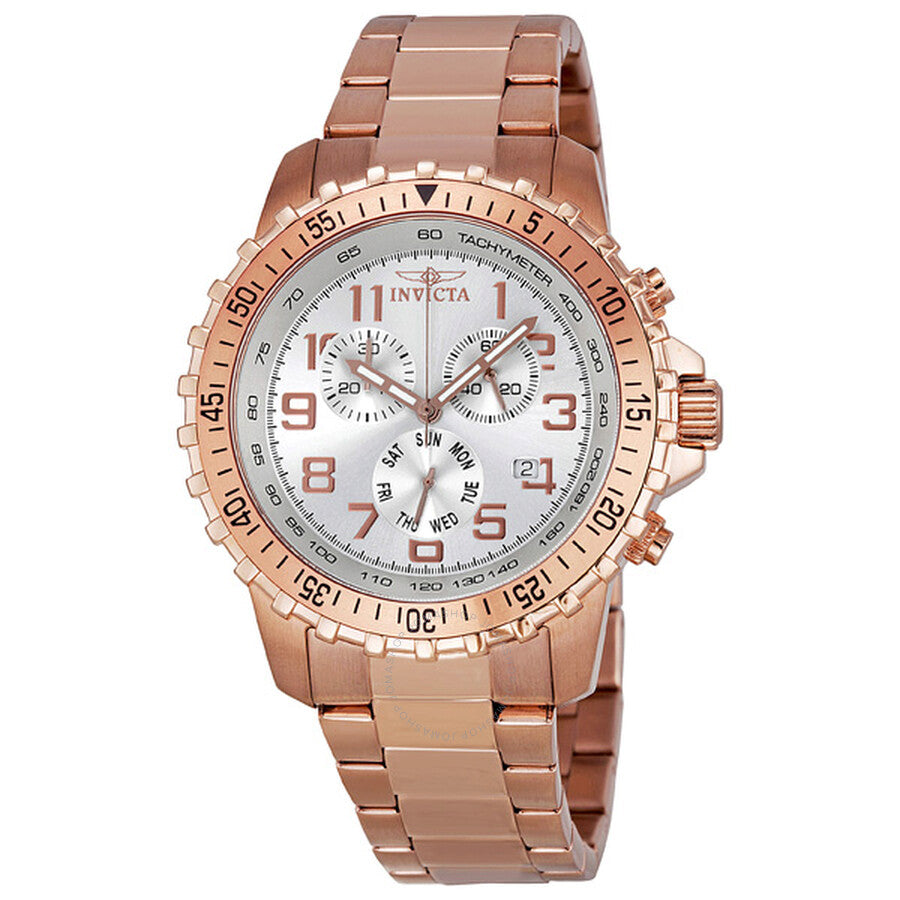 Open Box - Invicta Specialty Pilot Chronograph Silver Dial Unisex Watch 11368 - The Watches Men & Co
