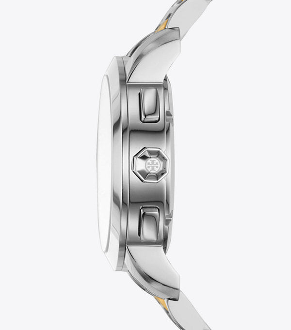 Tory Burch Classic Chronograph Two-Tone Watch Women's Watch TBW1034