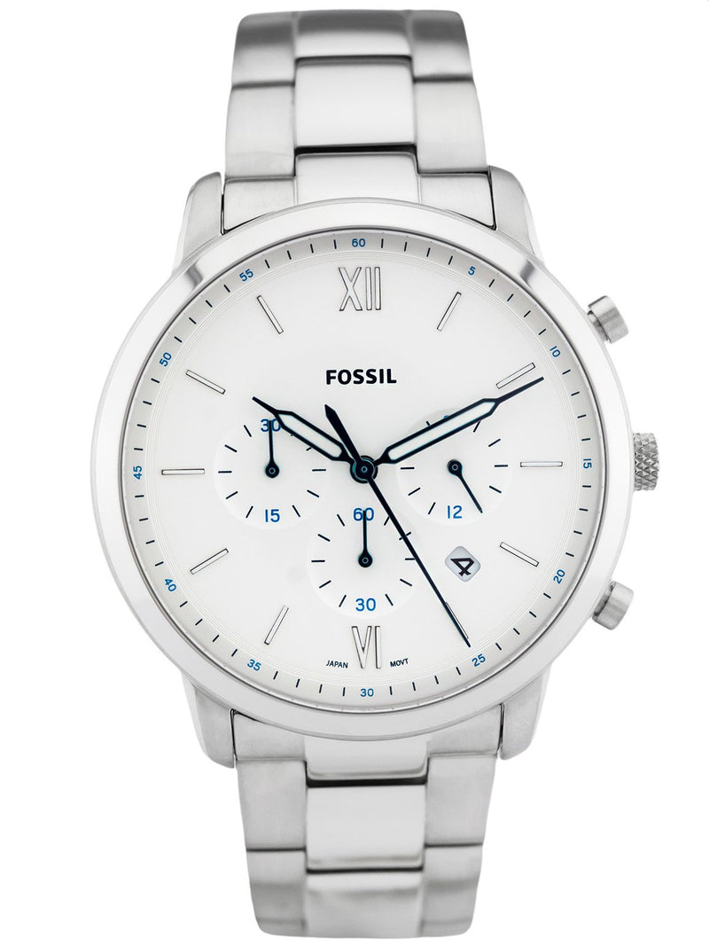 Fossil Neutra Cronógrafo Cuarzo Esfera Blanca Reloj para Hombre FS5433