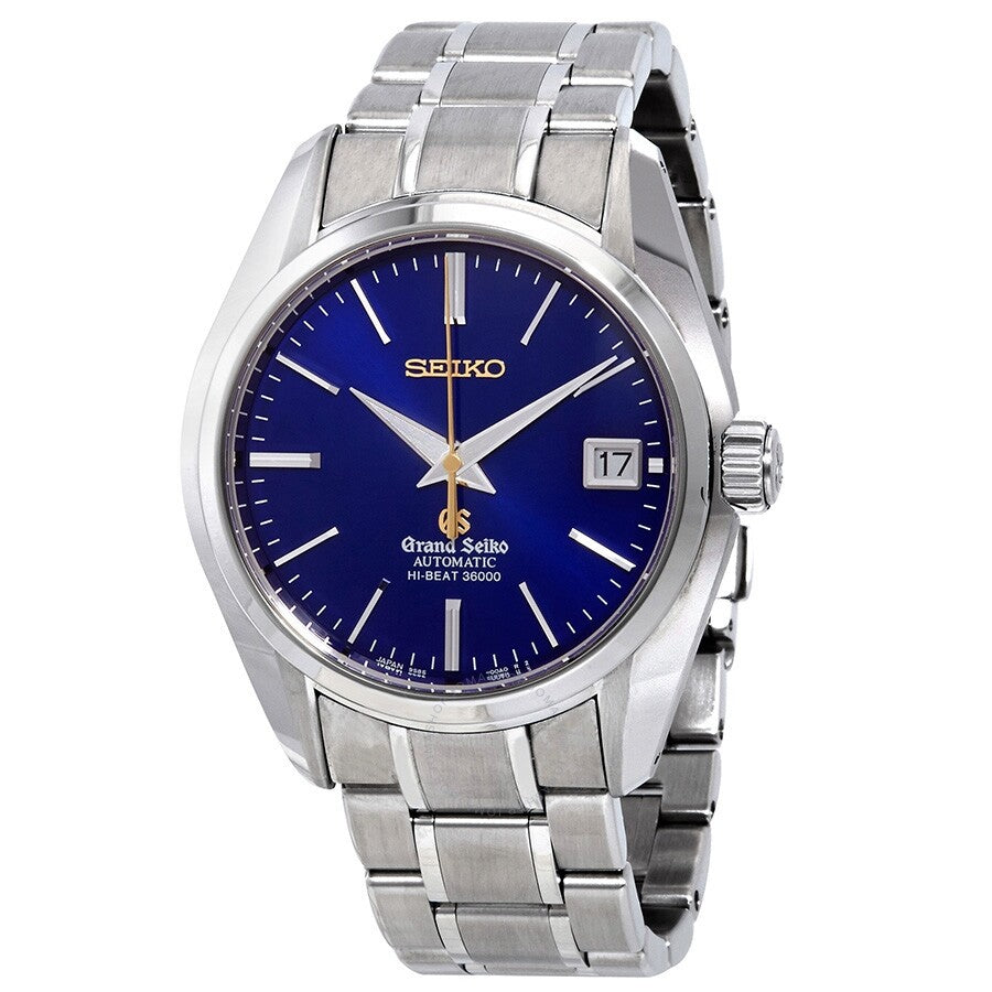 Pre-owned Seiko Grand Seiko Automatic Blue Dial Men's Watch SBGH051 - The Watches Men & Co