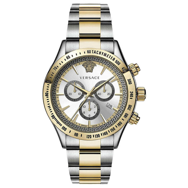 Versace Quartz Two-Tone Stainless Steel Silver Dial Men's Watch VEV700519 VEV700519 - Image 1