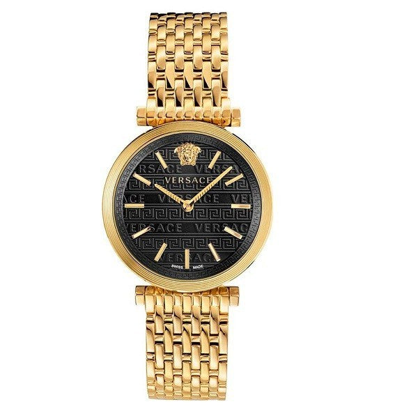 Versace V-Twist Black Dial Gold Mesh Bracelet Watch for Women - VELS00819 VELS00819 - Image 2