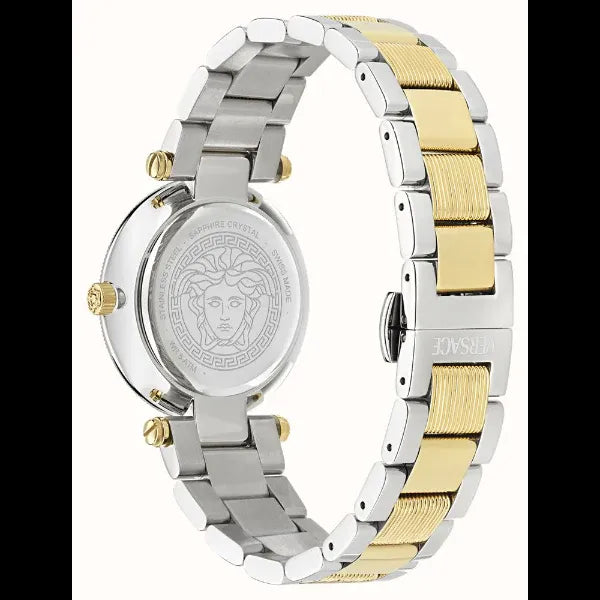 Versace Reve Analog White Dial Two Tone Steel Strap Watch for Women - VE8B00724 VE8B00724 - Image 4