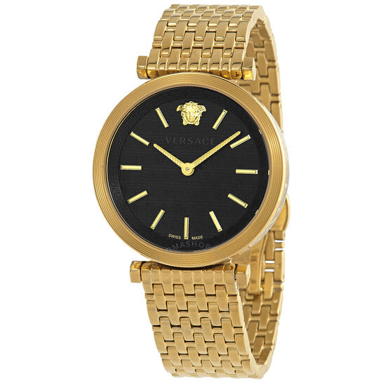 Versace V-Twist Black Dial Gold Mesh Bracelet Watch for Women - VELS00819 VELS00819 - Image 5
