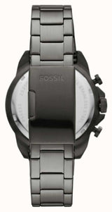 Fossil Bronson Reloj cronógrafo de cuarzo con esfera negra para hombre FS5852