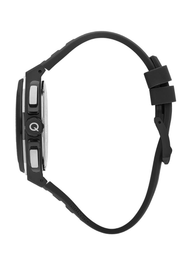 Quantum Black Chronograph Silicone Strap Men's Watch PWG1078.651