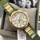Guess Reloj Mujer Correa Silicona Verde Militar W0325L5