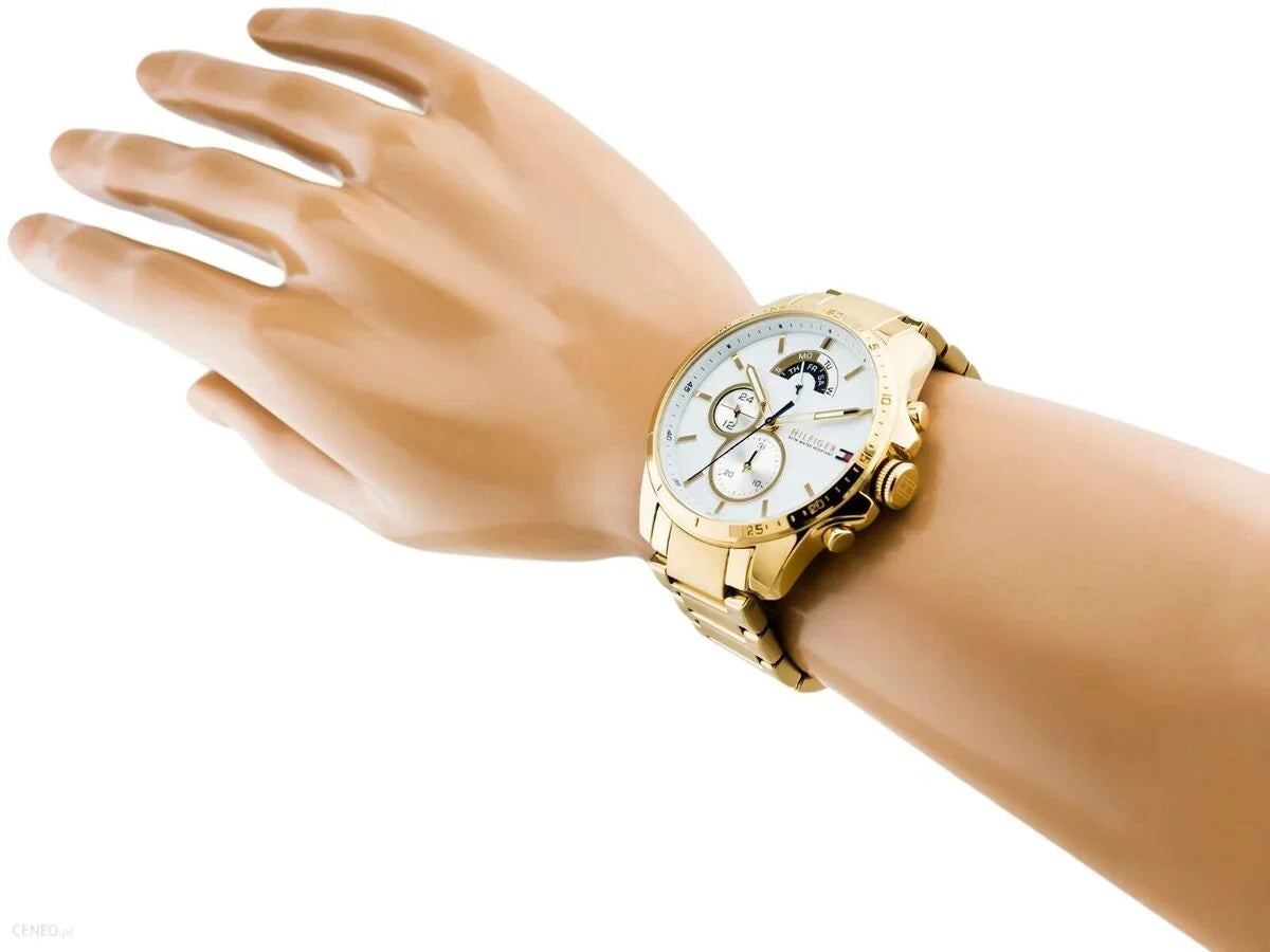 Tommy Hilfiger Reloj multifunción de acero dorado para hombre 1791538