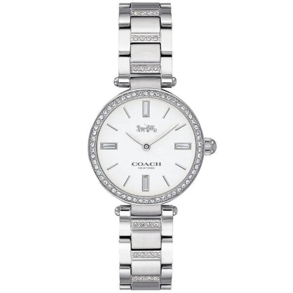 Coach Park Reloj de cuarzo con esfera blanca para mujer 14503097