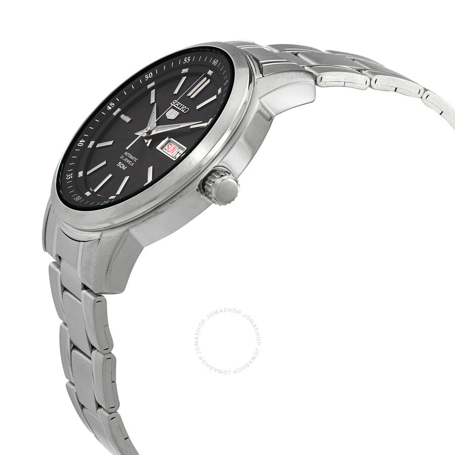 Seiko 5 Automatic Black Dial Men's Watch SNKM87 - The Watches Men & Co #2