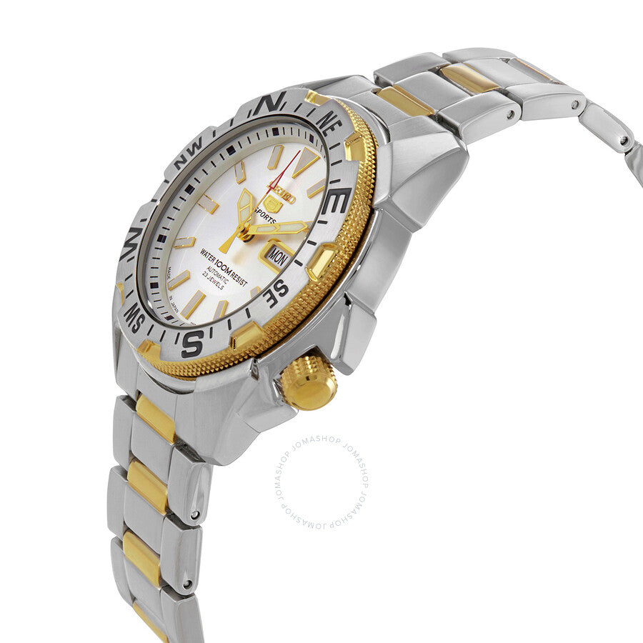 Seiko 5 Automatic Silver Dial Men's Watch SNZF08J1 - The Watches Men & Co #2
