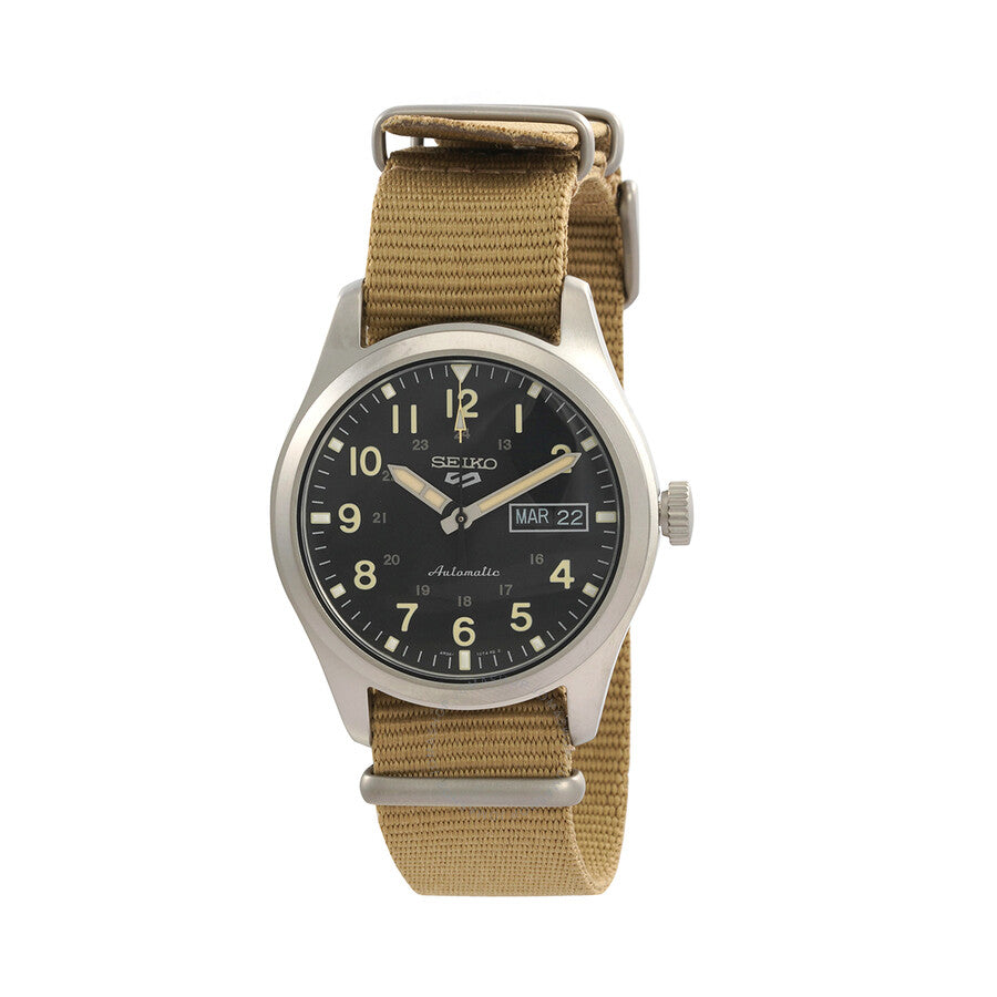 Seiko 5 Sports Automatic Black Dial Men's Watch SRPG35K1 - The Watches Men & Co