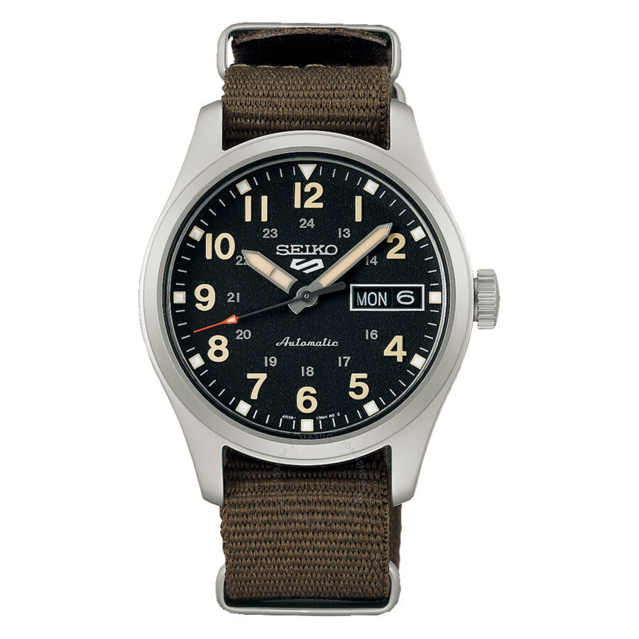 Seiko 5 Sports Automatic Black Dial Unisex Watch SRPJ85 - Watches of America