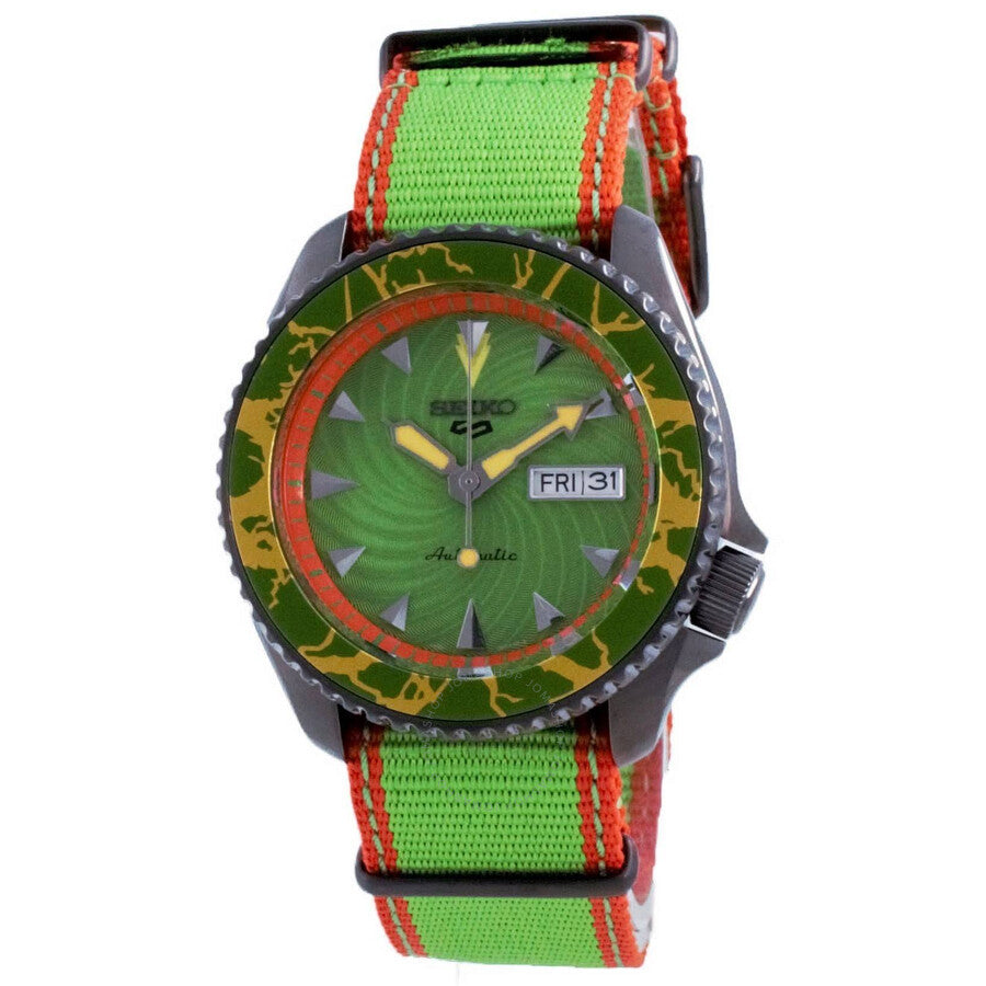 Seiko 5 Sports Automatic Green Dial Men's Watch SRPF23 - The Watches Men & Co