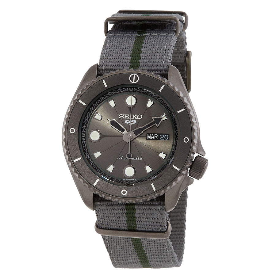 Seiko 5 Sports Naruto & Boruto Limited Edition Automatic Grey Dial Men's Watch SRPF75K1 - Watches of America