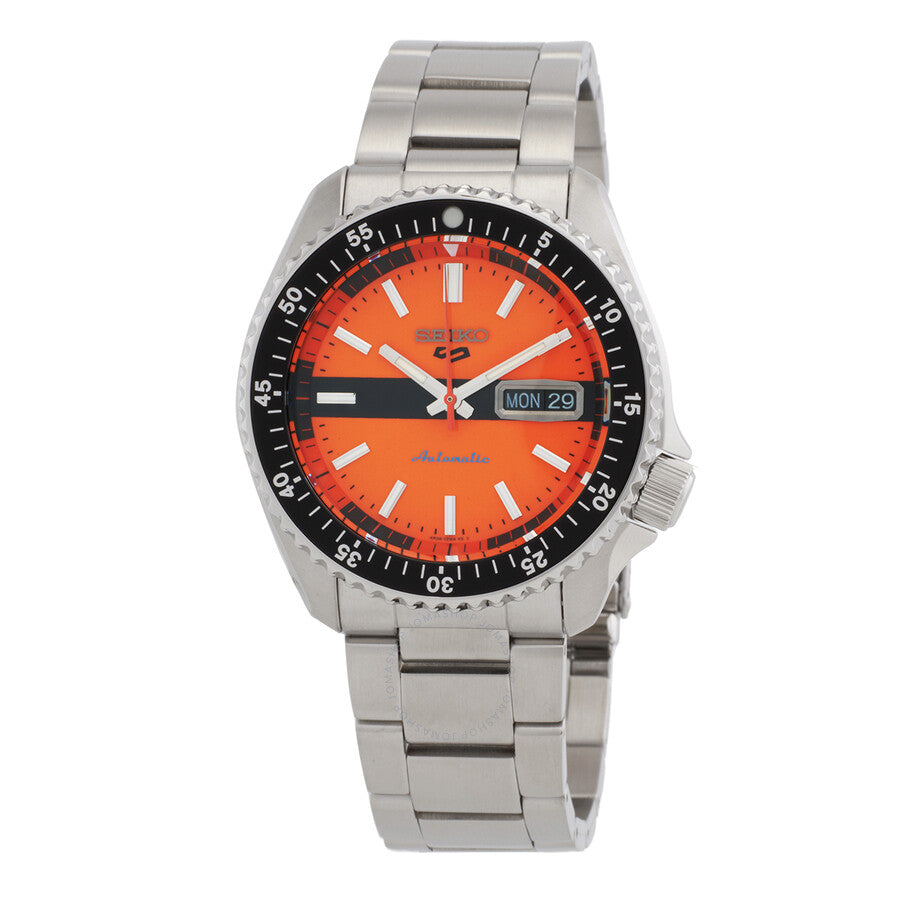 Seiko 5 Sports Automatic Orange Dial Men's Watch SRPK11K1