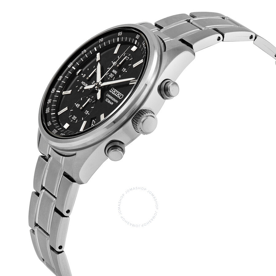 Seiko Chronograph Quartz Black Dial Men's Watch SSB379 - Watches of America #2