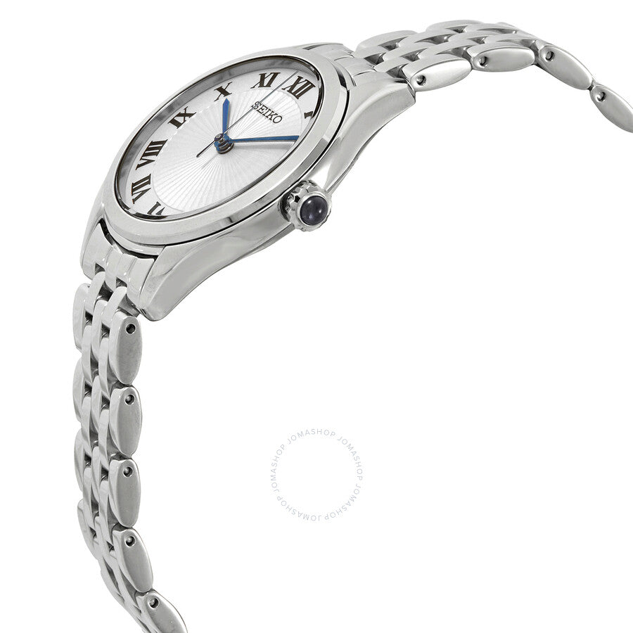 Reloj Seiko clásico de cuarzo con esfera blanca para mujer SUR327