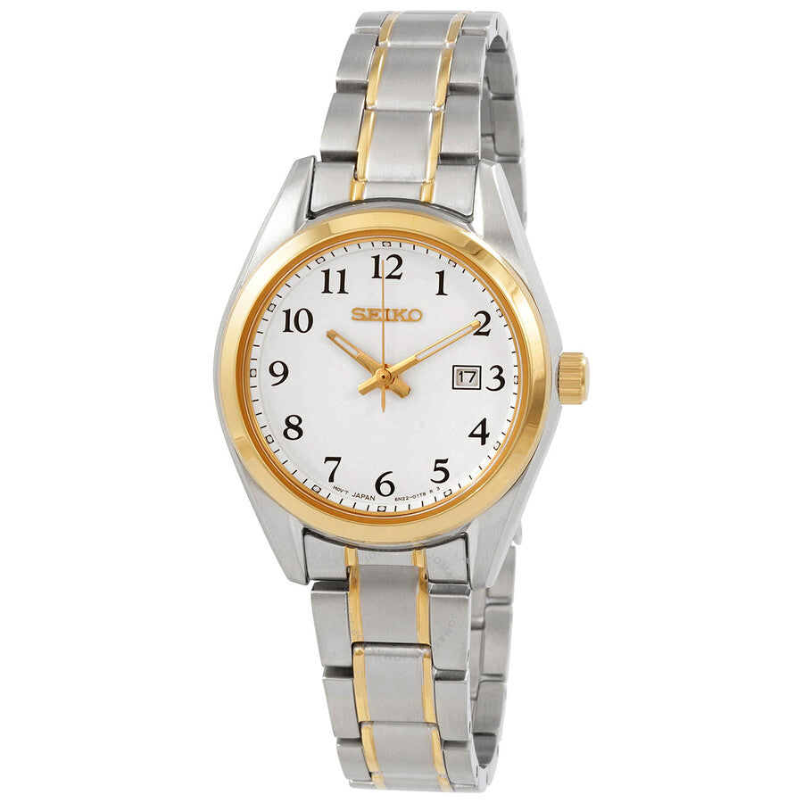 Seiko Core Quartz White Dial Ladies Watch SUR466P1
