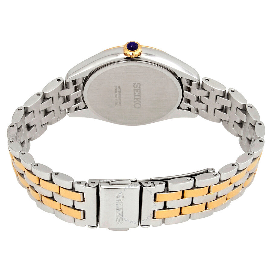Seiko Crystals Quartz White Dial Ladies Watch SUR392