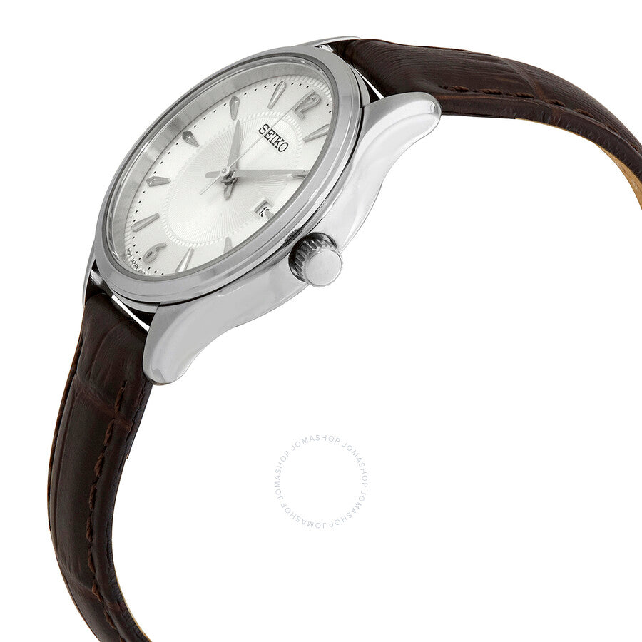 Seiko Essentials Noble Quartz Silver Dial Ladies Watch SUR427
