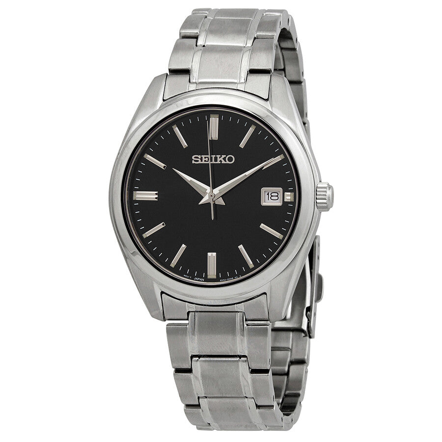 Seiko Essentials Quartz Black Dial Men's Watch SUR311