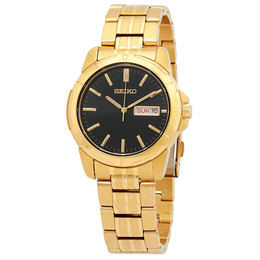 Seiko Essentials Quartz Black Dial Men's Watch SUR358