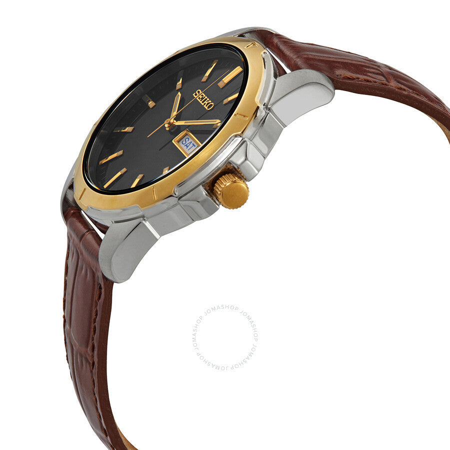 Seiko Essentials Quartz Black Dial Men's Watch SUR360