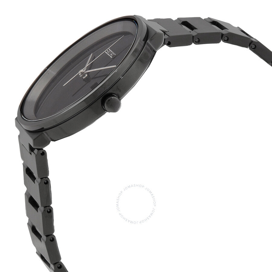 Seiko Essentials Quartz Black Sunray Dial Men's Watch SUR487