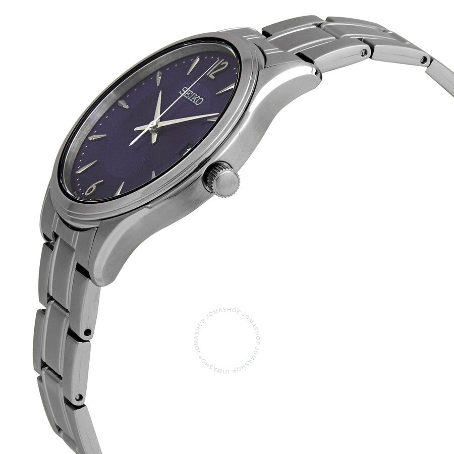 Seiko Essentials Quartz Blue Dial Stainless Steel Men's Watch SUR419