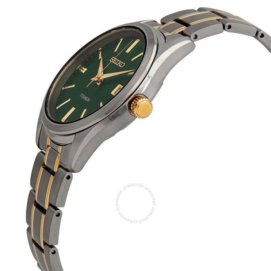 Seiko Essentials Quartz Green Dial Men's Watch SUR377