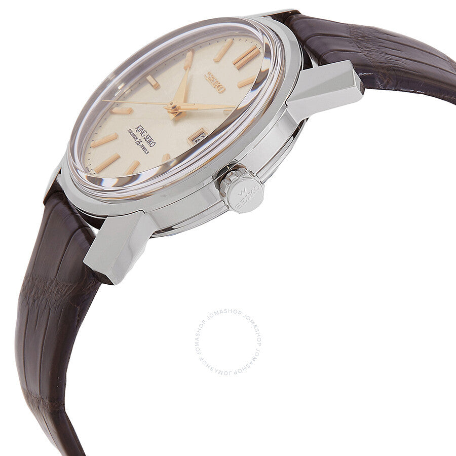 Seiko Luxe King Seiko Automatic Champagne Dial Unisex Watch SJE087 - The Watches Men & Co #2