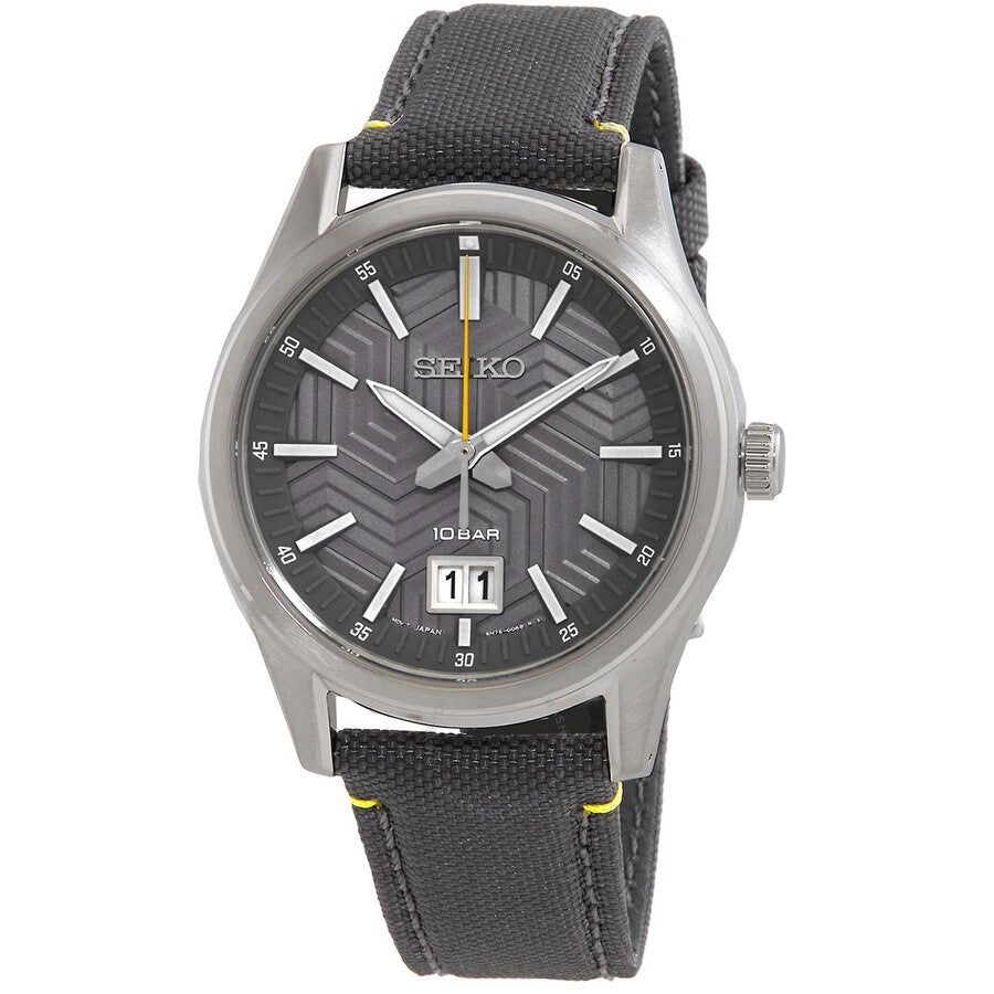Seiko Quartz Grey Dial Men's Watch SUR543