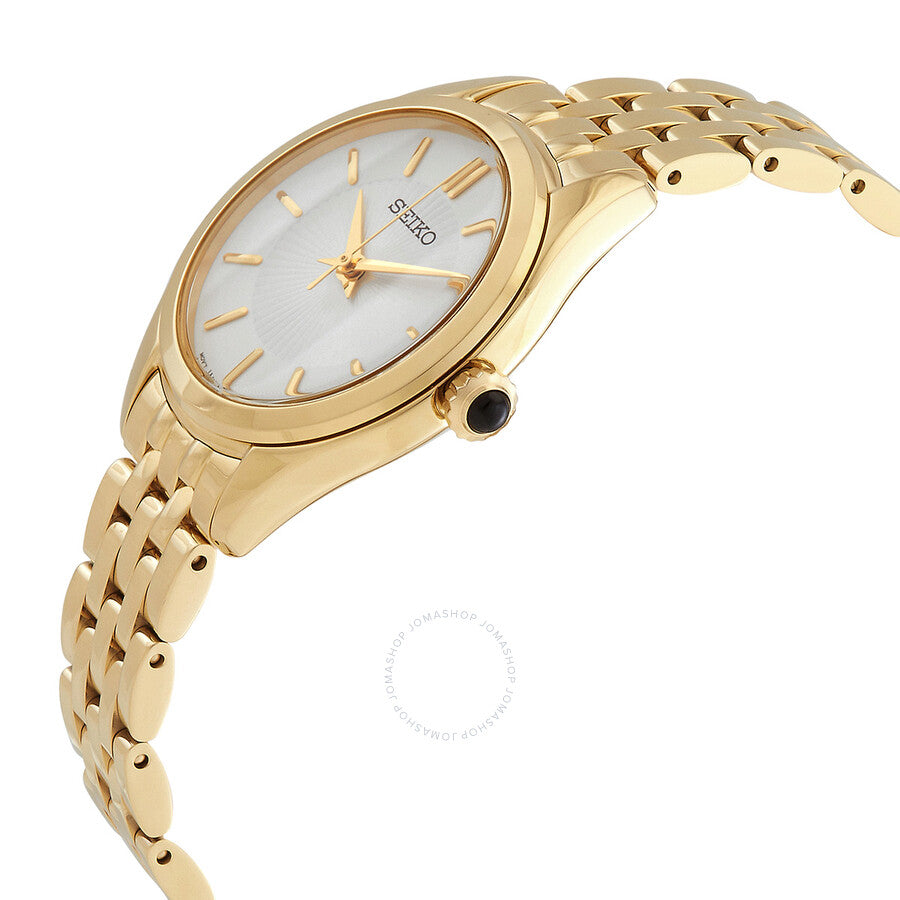Seiko Quartz White Dial Ladies Watch SUR538