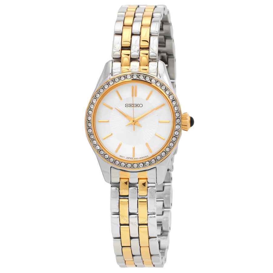 Seiko Quartz White Dial Ladies Watch SUR540