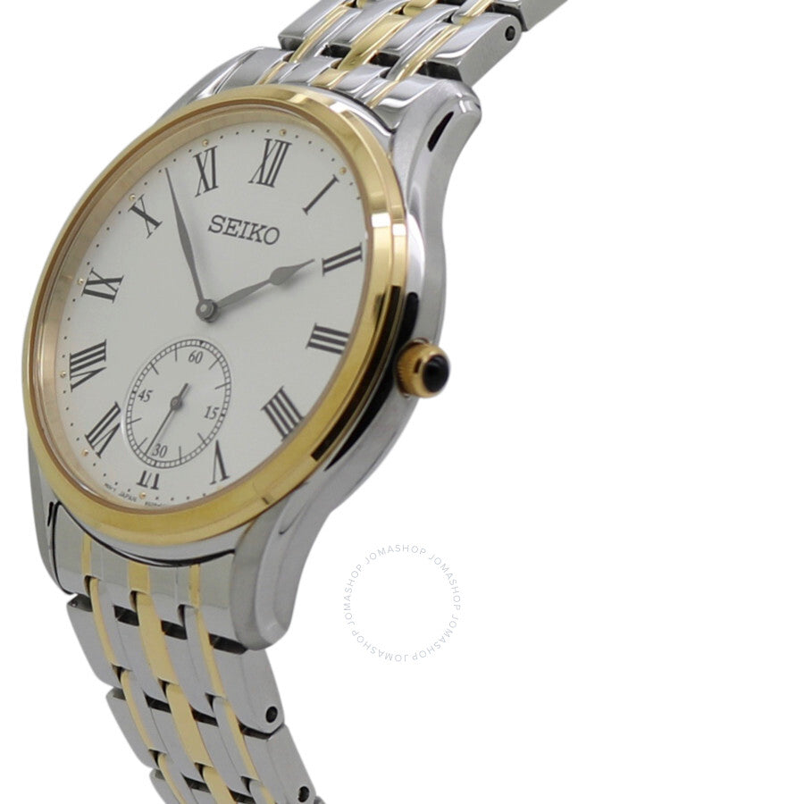 Seiko Quartz White Dial Two-tone Men's Watch SRK048P1