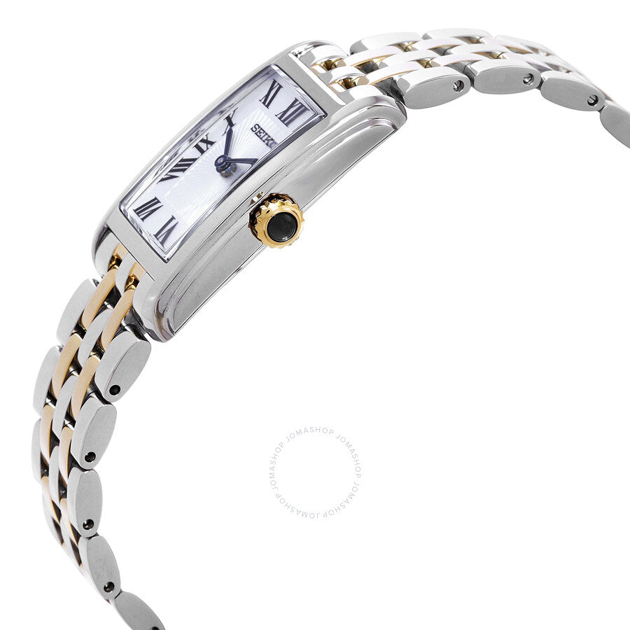 Seiko Quartz White Dial Two-Tone Ladies Watch SWR087P1 - Watches of America #2