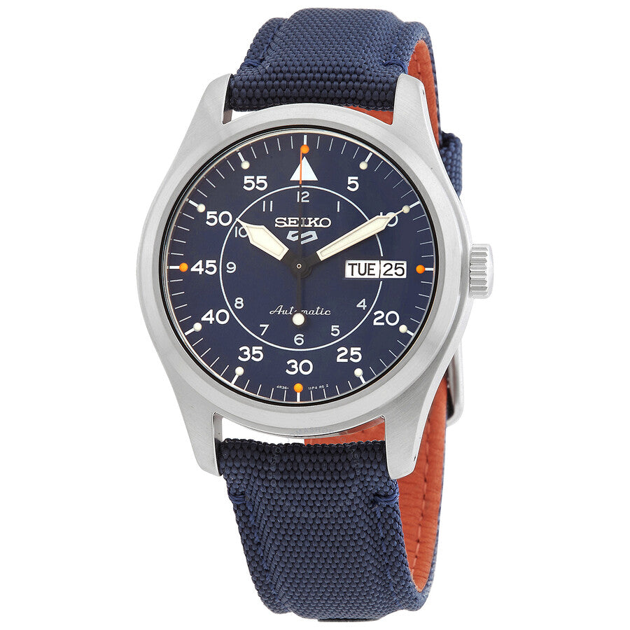 Seiko 5 Automatic Blue Dial Men's Watch SRPH31 - Watches of America