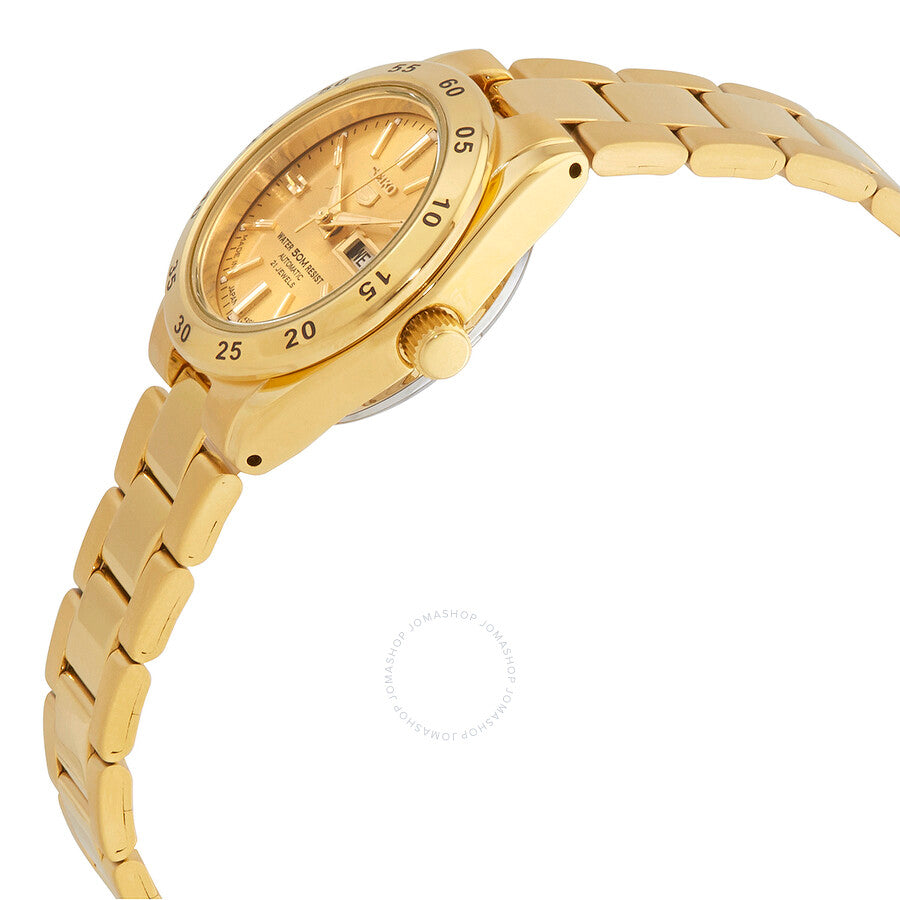 Seiko 5 Automatic Champagne Dial Ladies Watch SYMG44J1 - Watches of America #2