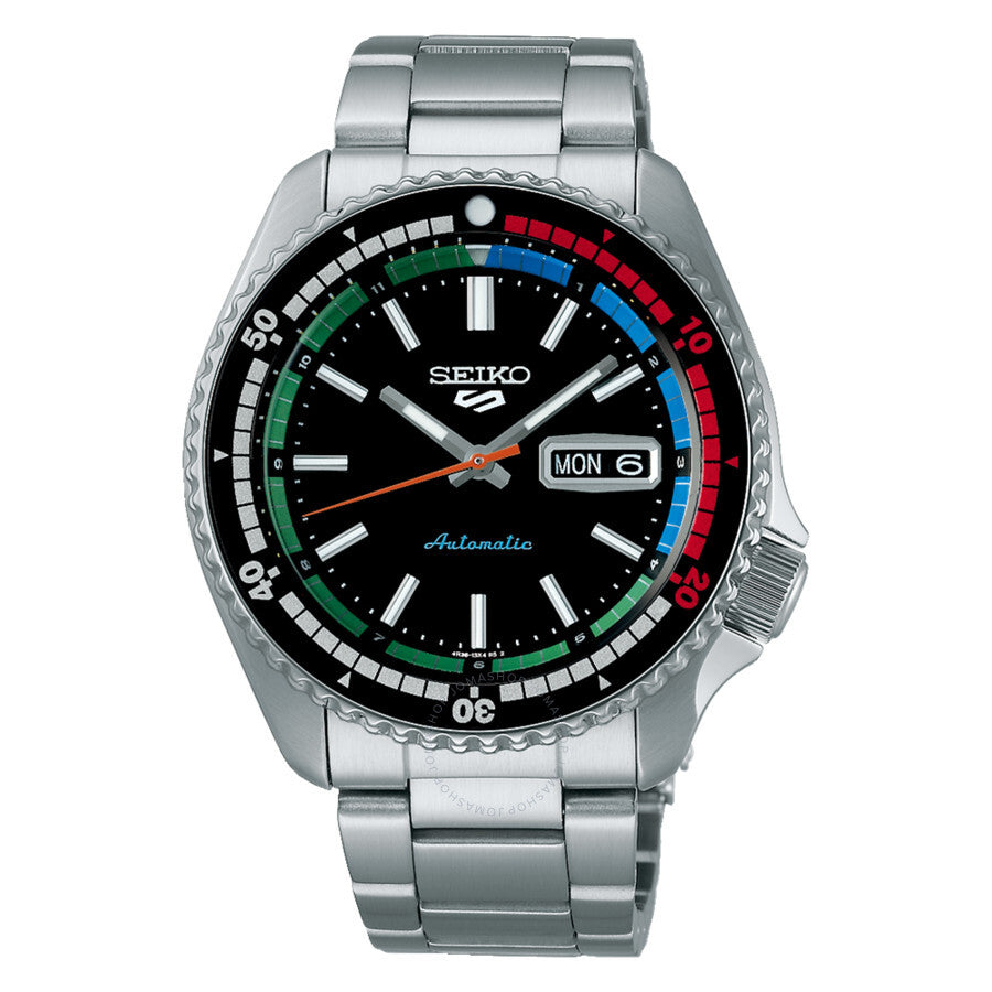 Seiko 5 Sports Automatic Black Dial Men's Watch SRPK13 - Watches of America