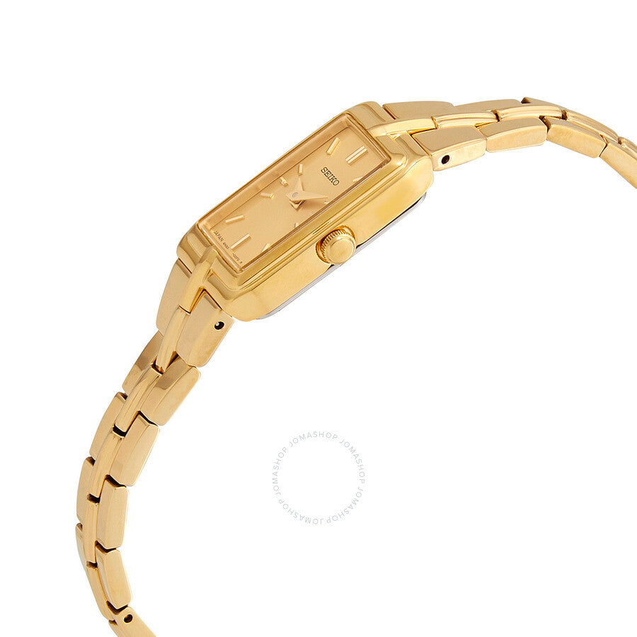Seiko Solar Quartz Champagne Dial Ladies Watch SWR048 - Watches of America #2
