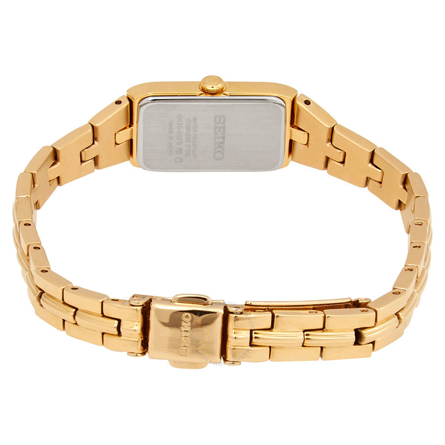 Seiko Solar Quartz Champagne Dial Ladies Watch SWR048 - Watches of America #3