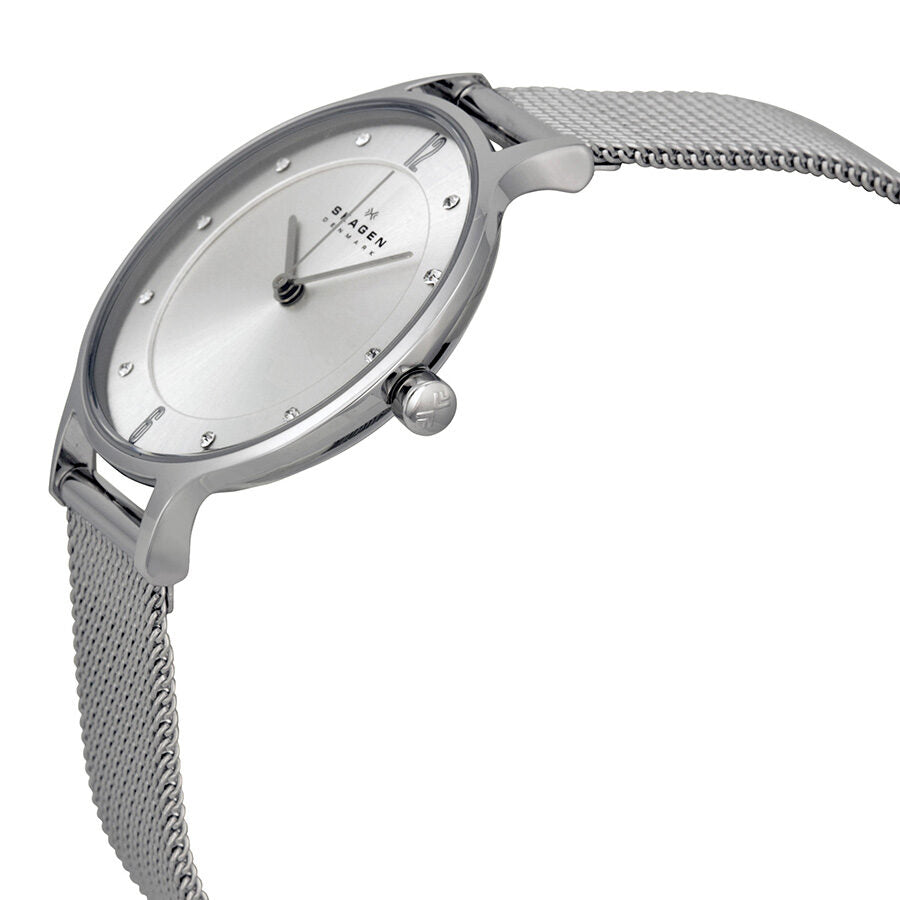 Skagen Anita Silver Dial Stainless Steel Mesh Ladies Watch SKW2149