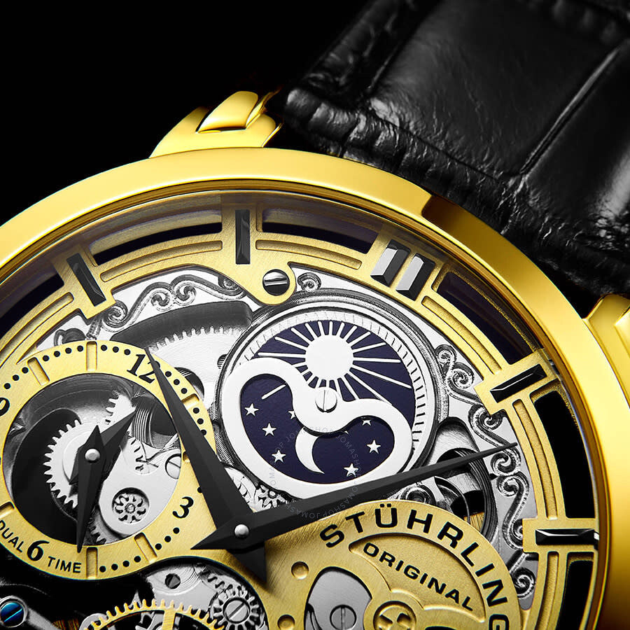Stuhrling Original Legacy Automatic Gold Dial Men's Watch M13530#M13530 - The Watches Men & Co #6