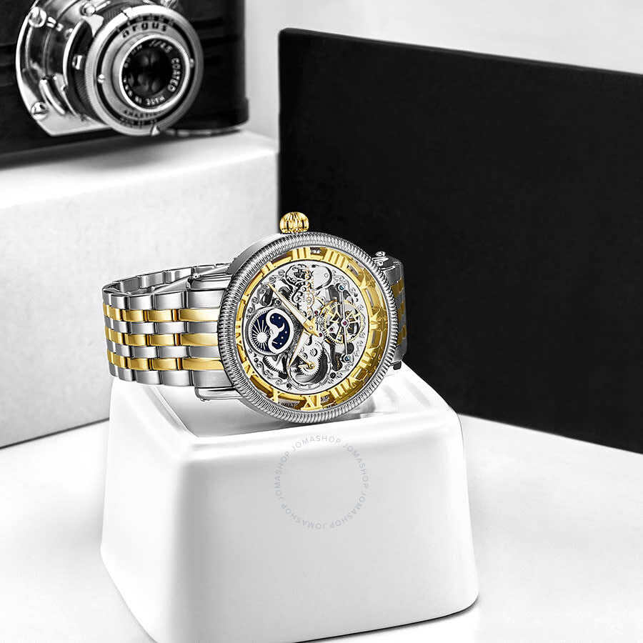 Stuhrling Original Legacy Automatic Gold Dial Men's Watch M13564 - The Watches Men & Co #3