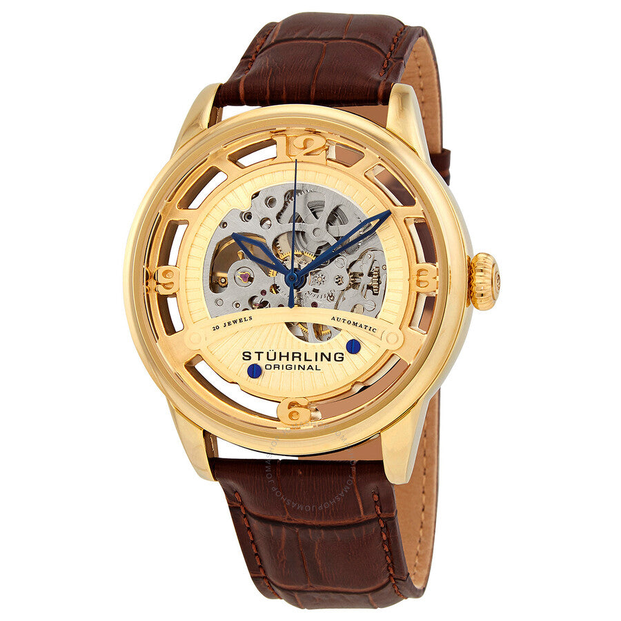 Stuhrling Original Legacy Automatic Gold Dial Men's Watch M16238 - The Watches Men & Co