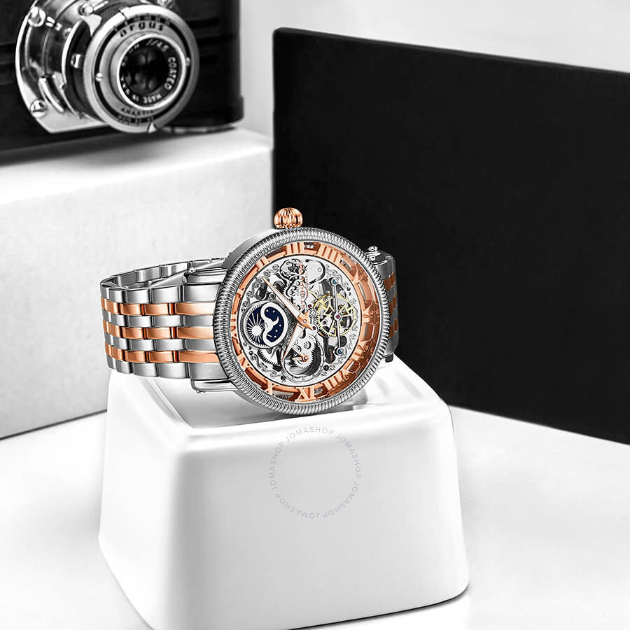 Stuhrling Original Legacy Automatic Rose Dial Two-tone Men's Watch M13565 - The Watches Men & Co #3