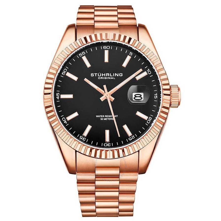Stuhrling Original Symphony Black Dial Men's Watch M15695 - The Watches Men & Co