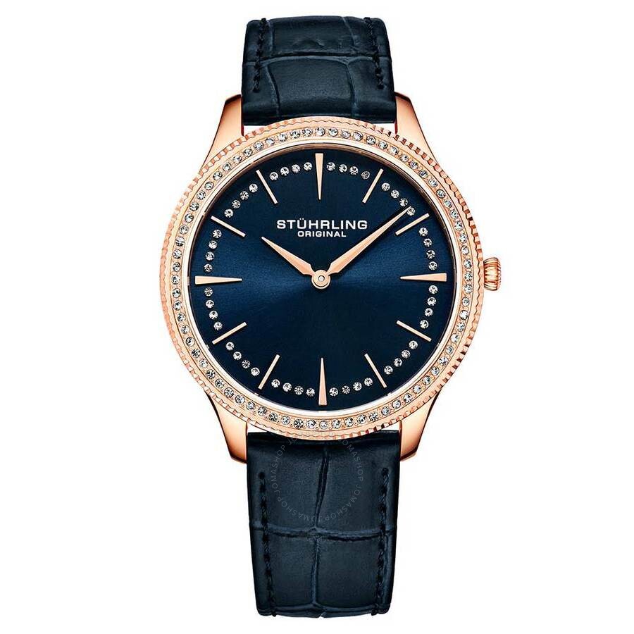 Stuhrling Original Symphony Blue Dial Ladies Watch M15886 - The Watches Men & Co