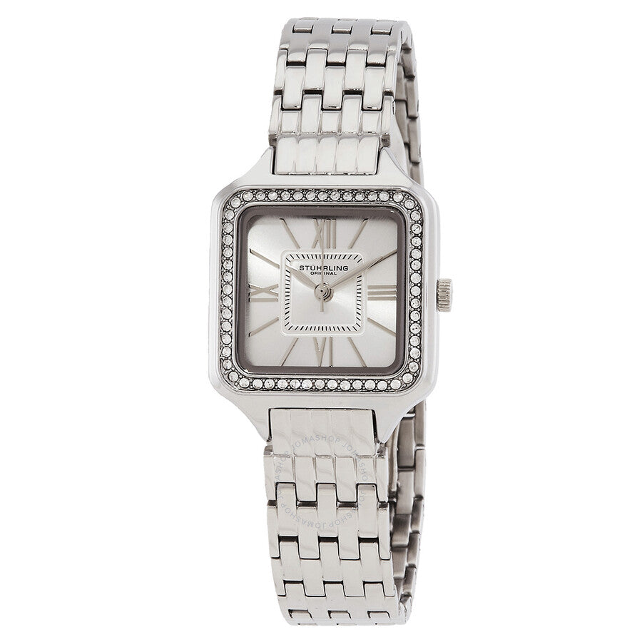 Stuhrling Original Symphony Quartz Silver Dial Ladies Watch M17212 - The Watches Men & Co